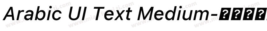 Arabic UI Text Medium字体转换